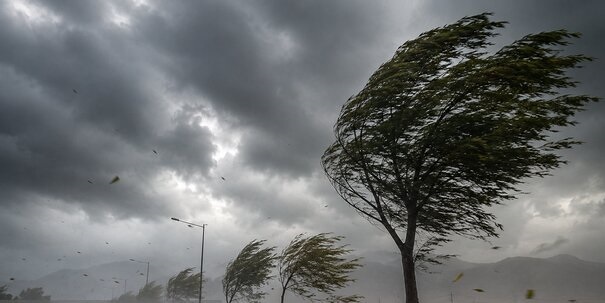 تندباد و بارش پراکنده غرب استان را در برمی‌گیرد