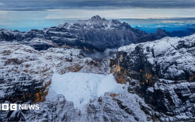 The treasured 'eternal snow' on this tropical island is about to disappear forever