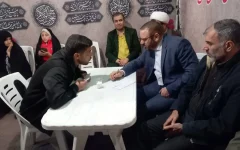 برگزاری میز خدمت شبانه مسئولان قضایی دادگستری زنجان در میدان انقلاب