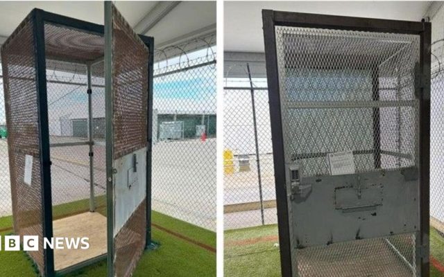 Immigrants held in small outdoor cages at 'Alligator Alcatraz' in Florida, investigators find