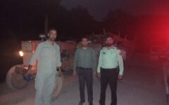 توقیف تراکتور حامل ۲ تن چوب‌آلات قاچاق در شیرخانی ویسیان