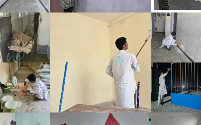 رنگ آمیزی برخی از مدارس چابهار توسط هنرمندان این شهر همزمان با روز سینما