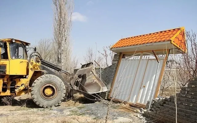 قلع و قمع ۶۲ واحد بنای مسکونی و ۵ مورد دیوارکشی غیرمجاز در چمستان