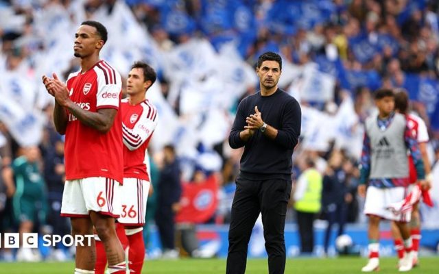 Brighton humbling 'a big lesson' for Arsenal - Arteta