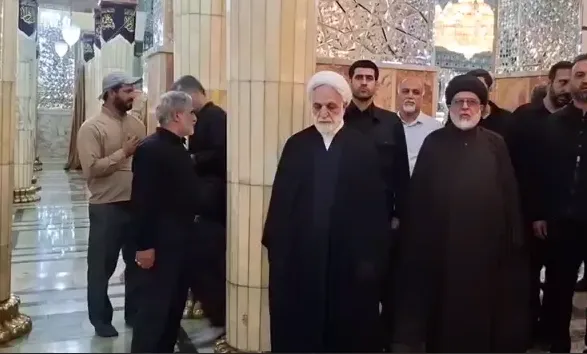 حضور رئیس قوه قضاییه در مراسم تشییع پیکر مطهر حضرت آیت‌الله‌العظمی شبیری‌زنجانی