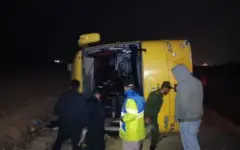 آخرین وضعیت مصدومان حادثه واژگونی اتوبوس کرمانشاه ـ تهران