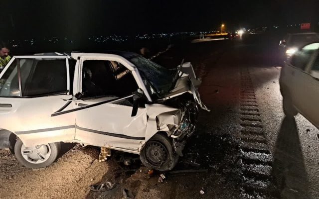 تصادف دو خودرو سواری در محور بندرعباس به فین ۷ مصدوم برجای گذاشت