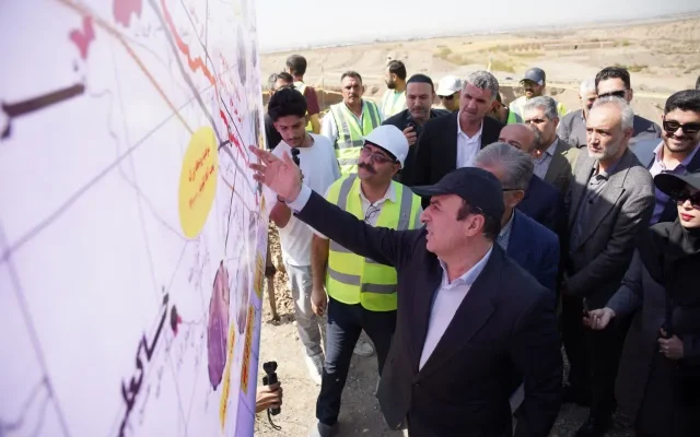 استاندار قزوین از روند اجرای پروژه انتقال آب طالقان بازدید کرد