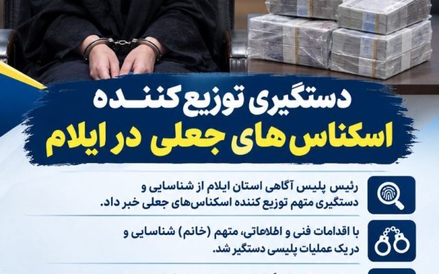 متهم توزیع اسکناس‌های جعلی در دام پلیس ایلام