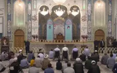 مراسم بزرگداشت آیت‌الله‌ شبیری زنجانی در حرم بانوی کرامت برگزار شد