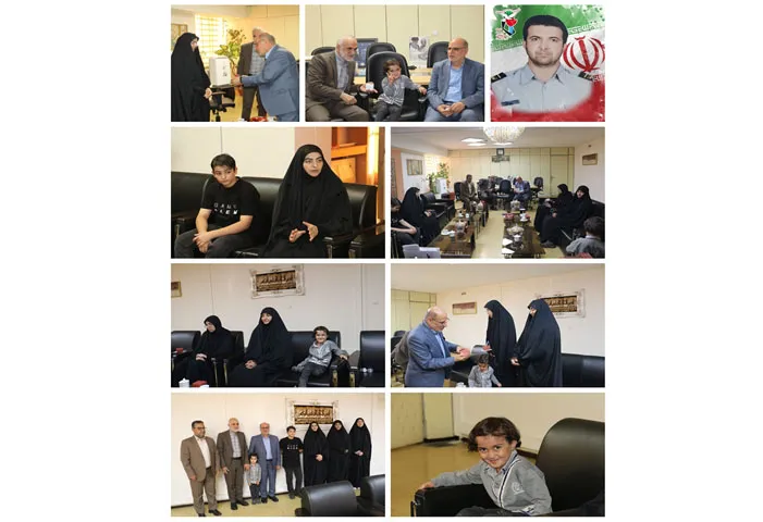 دیدار معاون منابع انسانی و امور فرهنگی قوه قضاییه با خانواده جان فدایِ شهید ندامتگاه اوین