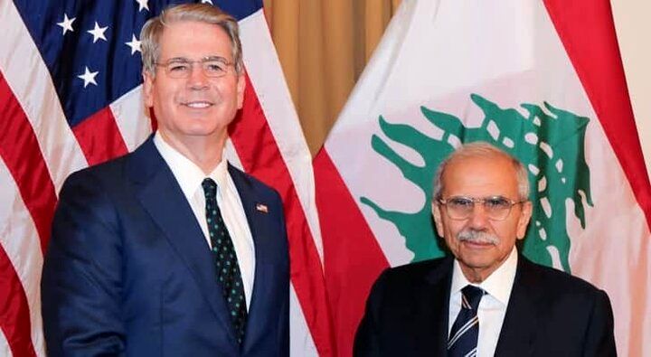 دیدار وزیر خزانه داری آمریکا و نخست وزیر لبنان با محوریت ایران