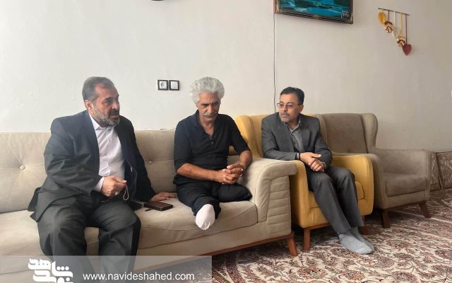 دیدار مدیرکل ورزشی و اردویی بنیاد شهید با جانبازان ورزشکار در قوچان