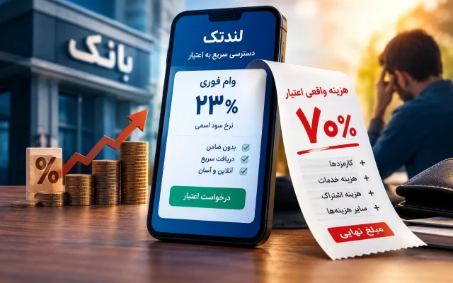 پشت پرده وام‌های فوری لندتک‌ها/ ۲۳ درصدی که ۷۰ درصد آب می‌خورد