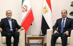 دیدار رئیس‌جمهور مصر با پزشکیان / سیسی از رئیس‌جمهور ایران چه درخواستی کرد؟