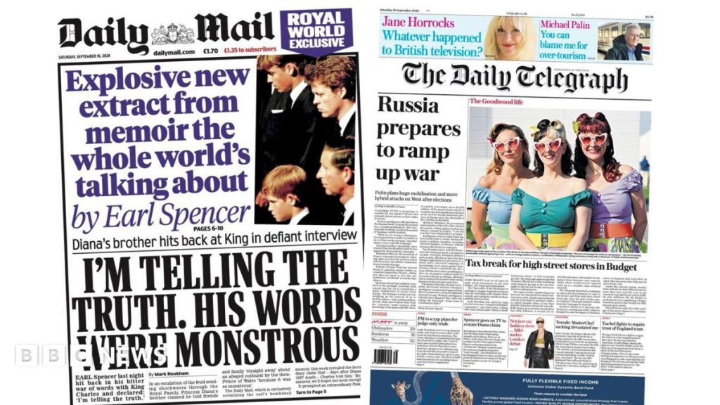 The Papers: 'Monstrous words' and 'Russia to ramp up war'