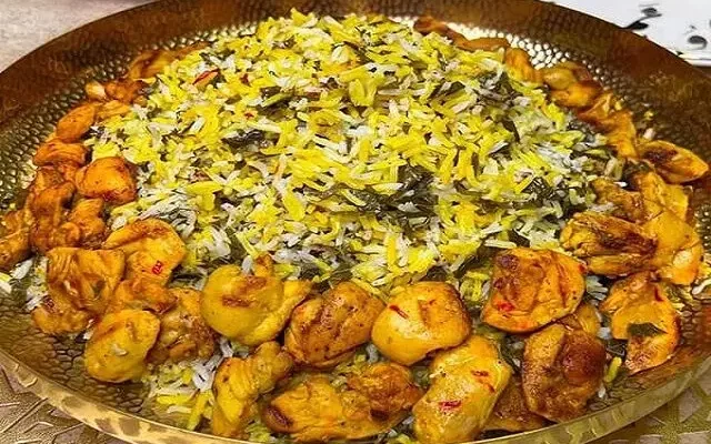 طرز تهیه تاک پلو شاهرودی