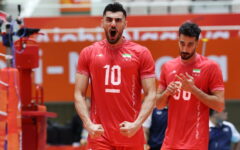 تیم ملی والیبال در بازی‌های آسیایی دومین برد راحت را بدست آورد