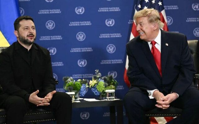 زلنسکی و ترامپ در نیویورک دیدار کردند/ زلنسکی: پوتین در میدان نبرد پیروز نمیشود