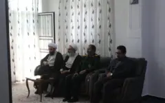 دیدار مسئولان هشترود با خانواده روحانی شهید حجت‌الاسلام فرجی