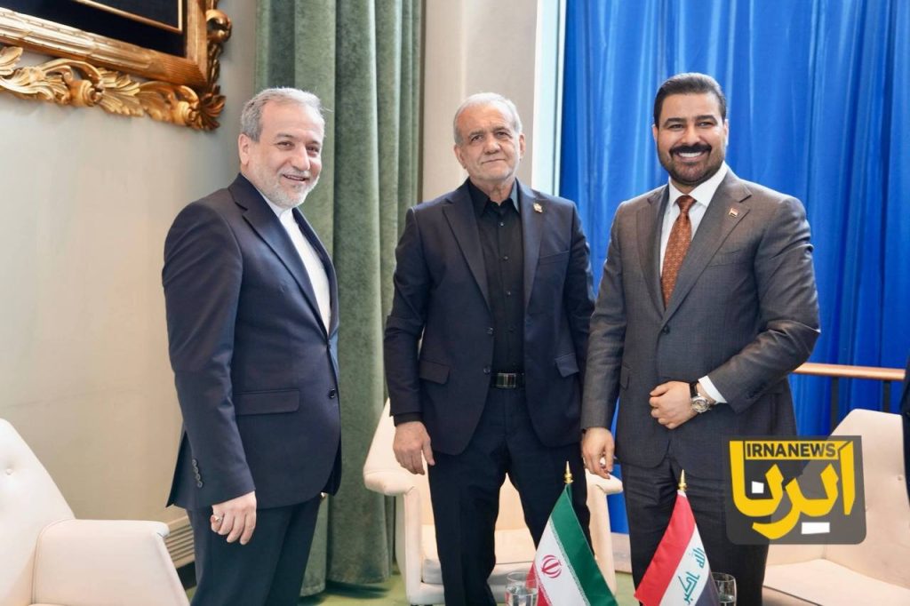 پزشکیان در دیدار با نخست وزیر عراق چه گفت و چه شنید/ عکس سه نفره پزشکیان، عراقچی و علی الزیدی