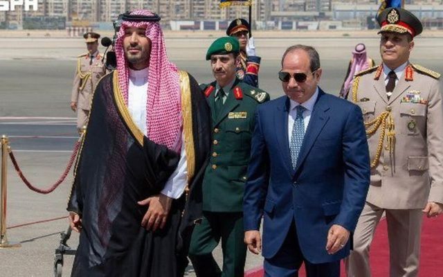 ولیعهد عربستان وارد مصر شد
