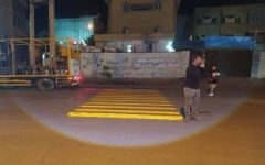 خطوط ترافیکی معابر مدارس یاسوج برای ایمنی دانش‌آموزان نوسازی شد