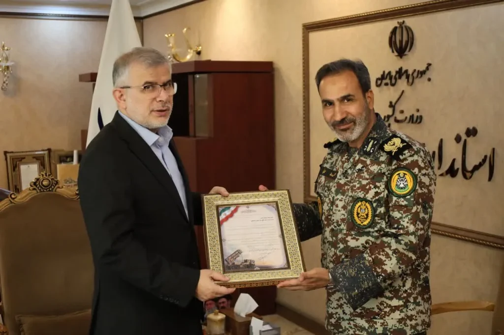 تقدیر فرمانده قرارگاه مشترک پدافند هوایی خاتم‌الانبیا (ص) از استاندار البرز