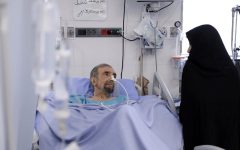 تصاویر؛ آیت‌ الله مجتبی خامنه‌ای ۲ نماینده برای عیادت موسوی گرمارودی فرستادند