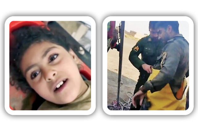 فداکاری پلیس برای نجات دختربچه8ساله از عمق چاه 15متری/ تقدیر اشکبار پدرومادر کودک از استوار آدابیان /عکس