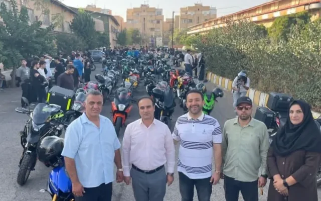 برگزاری همایش موتورسواری در قزوین