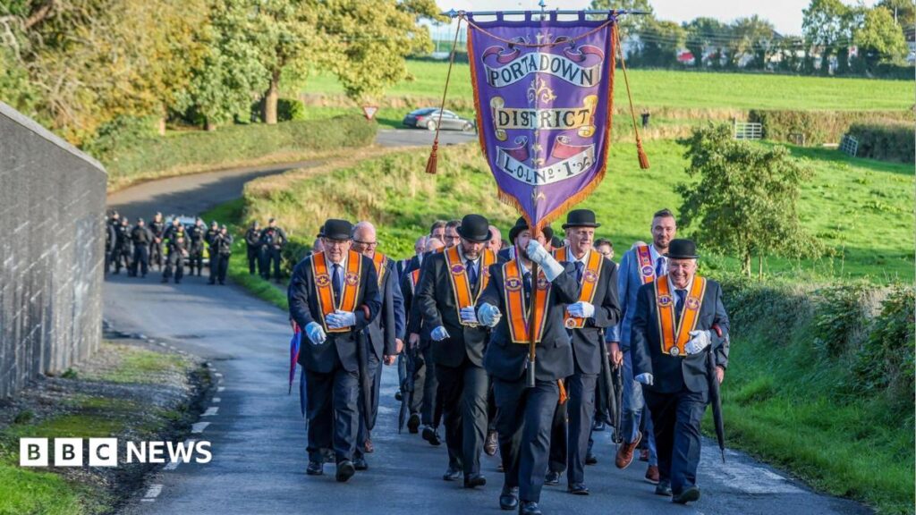 Police block Orange Order from controversial parade route