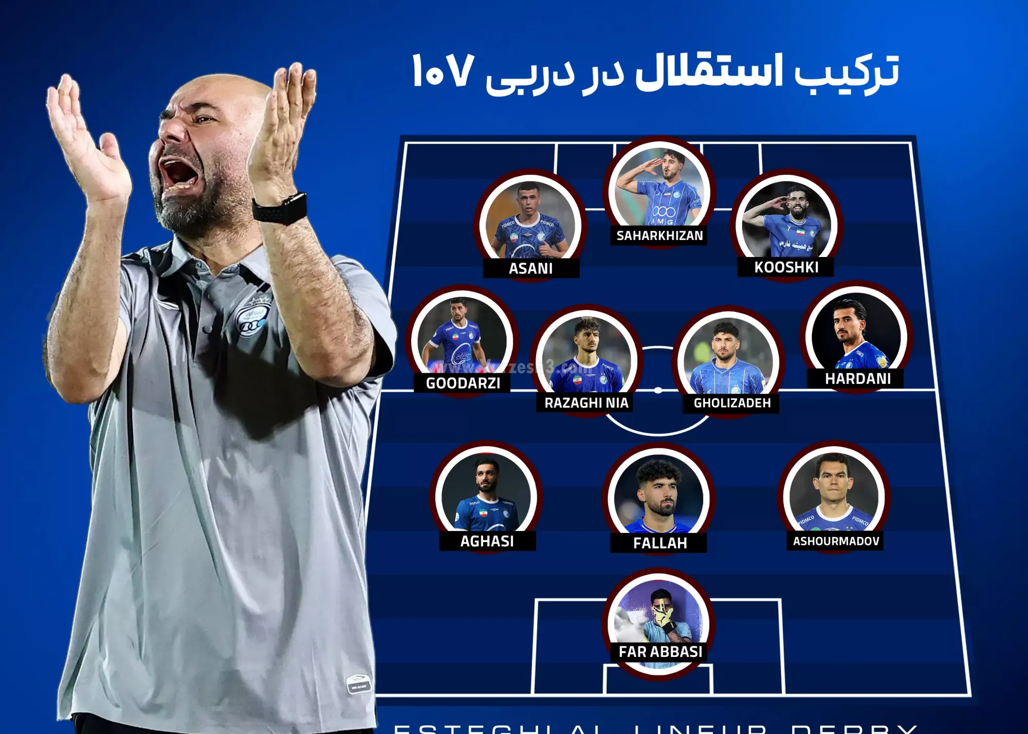 بازگشت آشورماتوف به جمع 11 نفر / ترکیب استقلال زودتر از پرسپولیس مشخص شد!