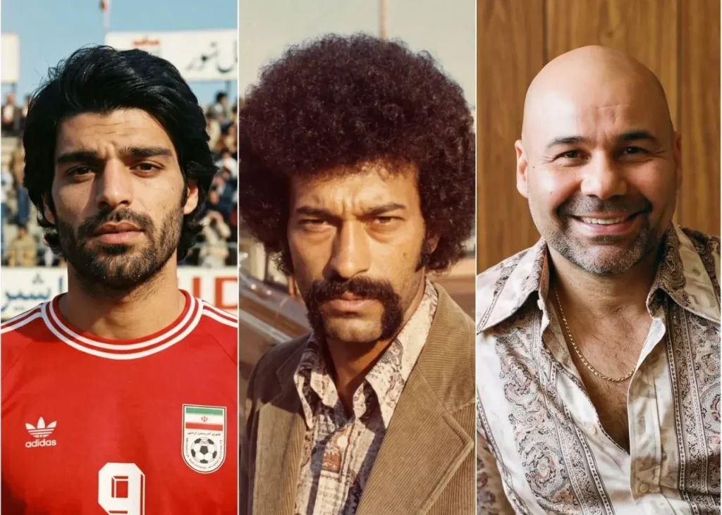 سفر به 40 سال پیش/ ترند جدید اینستاگرام با ستاره‌های فوتبال ایران