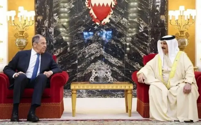 پادشاه بحرین و وزیر خارجه روسیه دیدار کردند