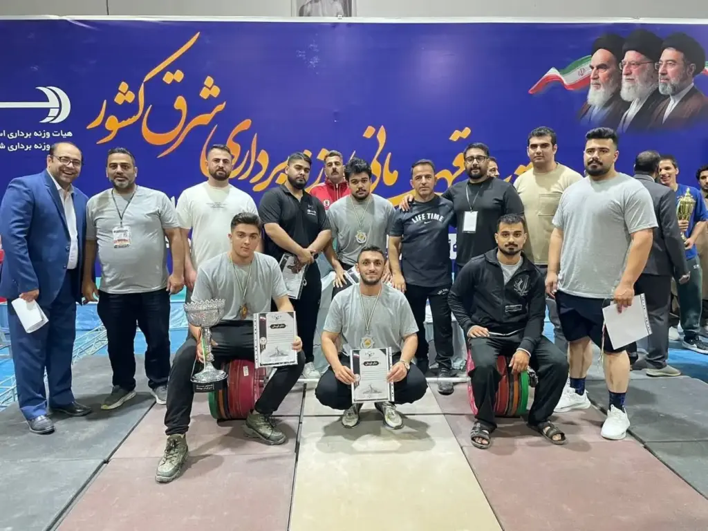 نایب قهرمانی تیم وزنه‌برداری گلستان در مسابقات شرق کشور