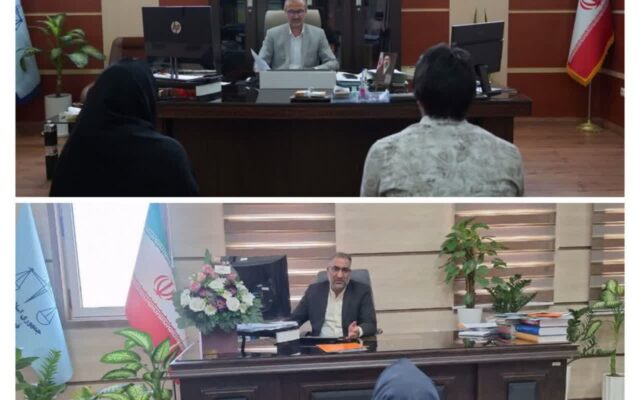 بررسی مشکلات قضایی ۴۵ مراجعه کننده در دیدار مردمی با مسئولان قضایی خراسان جنوبی