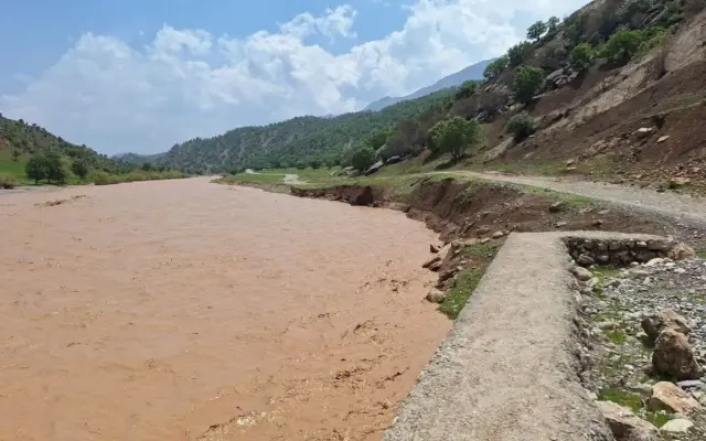 بروز سیلاب در مناطق روستایی سلماس