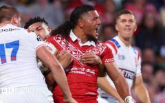England stunned by Tonga in World Cup opener
