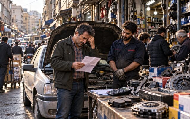 خودرو هست، پول تعمیر نیست / گرانی تا ۱۰۰ درصدی برخی قطعات خودرو / مالکان در تنگنا، تعمیرکاران در انتظار
