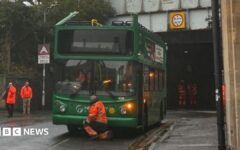 Three children injured after school bus roof ripped off in crash