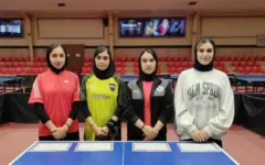 قهرمانی میراحمدی در تنیس روی میز امید دختران منطقه هشت کشور