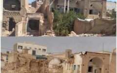تخریب خانه‌های قاجاری در چوب مسجد سمنان