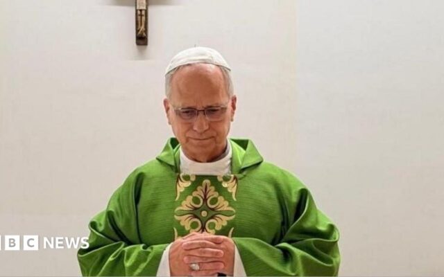 Pope pictured for first time since surgery and cancer diagnosis