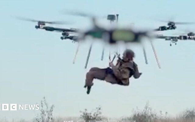 Ukraine says it carried out first drone airlift of wounded soldier from front line