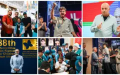 خبرنگارهایی با لباس مدرسه؛ از اختتامیه المپیاد تا کارگاه ایرج طهماسب در جشنواره کودک