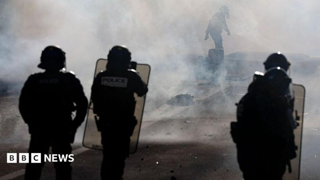 Teenager's hand blown off during confrontation between France school protesters and police