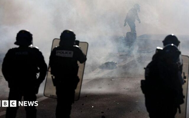 Teenager's hand blown off during confrontation between France school protesters and police