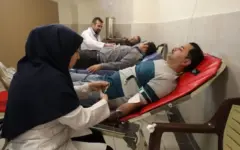 اهدای خون کارکنان آبفای قزوین برای نجات جان بیماران