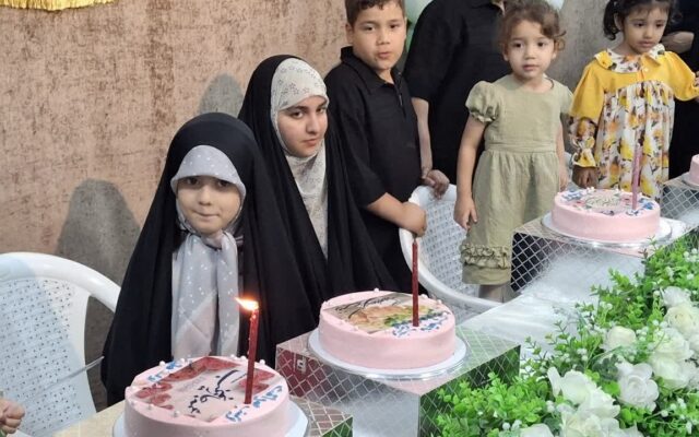 جشن تولد متفاوت دختران زینب نام شهدا در قم+تصاویر